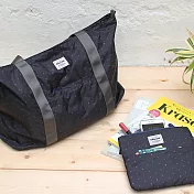 Bagcom 柔星收納托特包(A3 OK)-黑色(搭配收納包長斜肩帶+專用肩背帶)