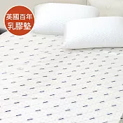 英國百年品牌Dunlopillo鄧祿普防蹣乳膠墊3.5*6.2尺*5cm