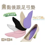糊塗鞋匠 優質鞋材 E19 自黏後跟足弓墊(5雙) A01透明