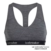 【紐西蘭Icebreaker 】女 Sprite 運動內衣-BF150 / IB103020S-004砂岩灰/黑