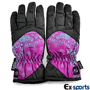 Ex-sports 防水保暖手套 超輕量多功能(女款-7349)F-紫色