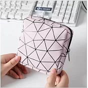 日系時尚破裂紋多功能收納包粉色