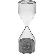 《VERSA》5分鐘柱型玻璃沙漏(灰)