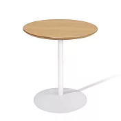 「居然 家居」圓圓邊桌 /白橡木色