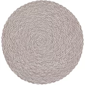 《NOW》質感螺紋圓餐墊(黎色灰)