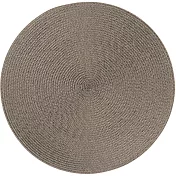 《EXCELSA》素面織紋圓餐墊(岩灰)