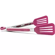 《FOXRUN》好收納濾油餐夾(桃紅)