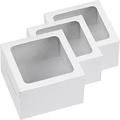 《Wilton》單格瑪芬蛋糕紙盒3入(素雅白)