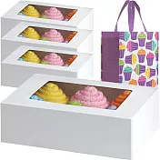 《Wilton》6格馬芬蛋糕紙盒4入+提袋