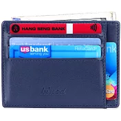 《Kinzd》真皮防盜卡夾(藍)