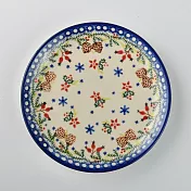 波蘭陶 初春遊樂園系列 圓形餐盤 19cm 波蘭手工製