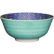 《KitchenCraft》陶製餐碗(凸紋藍)