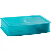 《TRUDEAU》可微波三格保鮮便當盒+抹刀(藍)