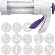 《Wilton》餅乾擠花槍+壓模片12入