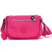 KIPLING 迷你翻蓋小斜背包-桃紅