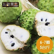 預購《沁甜果園SSN》台東鳳梨釋迦(6-7顆裝，5台斤)