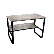 【樂活家】鑫克錸鋼木多用收納工作桌電腦桌辦公桌120cm(三種尺寸)木紋色