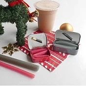 美國gosili 環保矽膠吸管❚ 口袋組+切口器❚ 2組入- 博客來聖誕獨家款