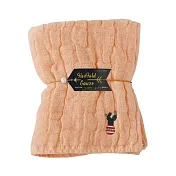 Nicott 日本五重珍珠紗毛巾 〈粉橘仙人掌〉