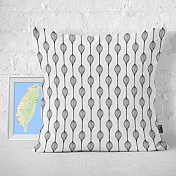 IHERMI 手繪花紋線A 抱枕套 45cm 台灣製