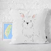 IHERMI 狗狗插畫A 抱枕套 45cm 台灣製