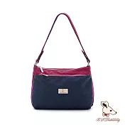 B.S.D.S冰山袋鼠 - 雙色聖代 - 玩色實搭輕量斜肩包【F2502-BP】 藏青莓