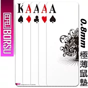 BORSU極薄鼠墊_FUNNY_撲克鐵支A