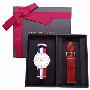 DW Daniel Wellington 經典中的珍貴收藏時尚優質腕錶-帆布+金殼/40mm