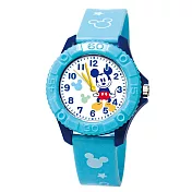Disney迪士尼 可愛卡通人物繽紛雙色兒童膠錶- 米奇