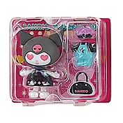 Sanrio 換裝娃娃組 擺飾玩偶 公仔 庫洛米 吊帶褲 粉