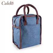 【Caldo卡朵生活】輕巧加厚鋁箔素色保溫提袋藍