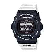 CASIO卡西歐  G-SHOCK系列 流行電波手錶 (GWX-5700SSN-1)-黑白