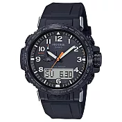 CASIO卡西歐  G-SHOCK系列 雙顯電波手錶 (PRW-50Y-1A)-黑
