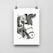 【STUNDEN】黑白 系列海報 (馬)