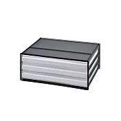 樹德-livinbox A4桌上檔案資料櫃(3抽) DDH-103 個性黑