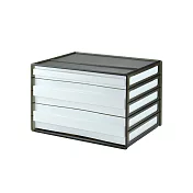 樹德-livinbox A4桌上檔案資料櫃(3抽) DDH-121 個性黑