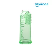 【韓國sillymann】 100%鉑金矽膠指套牙刷-2入綠色