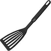 《GHIDINI》簡約扇型濾油鍋鏟(黑29cm)