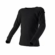 Route8八號公路 童 WARM 圓領抑菌保暖衣104CM黑色