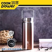 【CookPower 鍋寶】316不鏽鋼真空內陶瓷保溫瓶560CC(2色任選)魅影紅