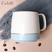 【Caldo卡朵生活】霧面氣質撞色描金馬克杯400ml 藍