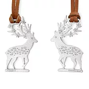 【Desk+1鑰匙圈吊飾】花現梅花鹿