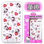 【Hello Kitty】Samsung Galaxy A5 (2017) 5.2吋 彩繪空壓手機殼(童趣)