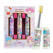 DHC 純橄欖護唇膏-Sanrio 聯名hello kitty 雙星仙子 kikilala melody 美樂蒂 限量款 三入組(1.5gX3)