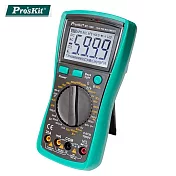 臺灣寶工Pro’skt錶真有效3 5/6數位電值萬用電表三用電表MT-1280(附探針;量測交流電壓電容電阻溫度)