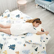 《BUHO》雙人加大四件式薄被套床包組 《晴空喜地》