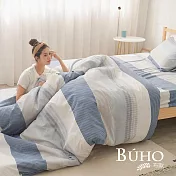《BUHO》單人床包+雙人舖棉兩用被三件組 《北歐假期》