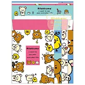 San-X 拉拉熊可愛生活表情系列信紙組4柄。表情