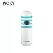 WOKY X LISA LARSON聯名款輕量隨行陶瓷保溫瓶400ML(3色可選)綠色