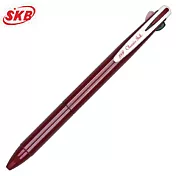SKB復古2色按動中性筆勃艮第紅+經典黑